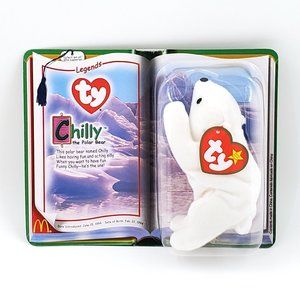 Ty Teenie Beanie Babies “Chilly the Polar Bear” McDonalds Collectible – NEW